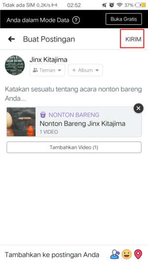 Cara nonton bareng (nobar) di Facebook 16 Cara nonton bareng (nobar) di Facebook 15