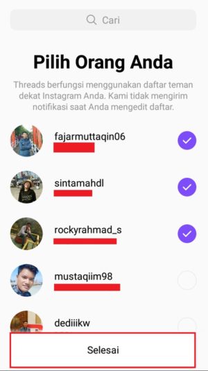 Apa itu Instagram threads? Bagaimana menggunakannya? Simak sini. 3 Membuat daftar teman terdekat di Instagram Threads