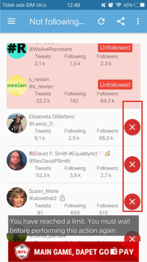 Cara unfollow massal akun twitter fake, in-active dan tidak follback 6 Cara unfollow massal akun twitter fake, in-active dan tidak follback 5