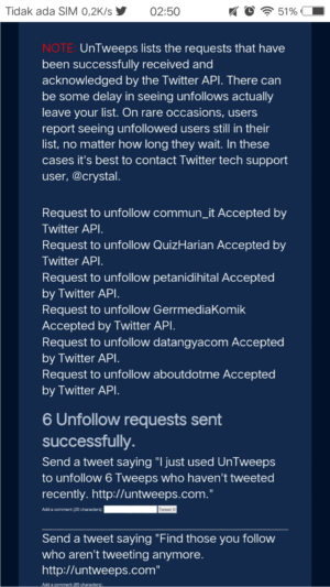 Cara unfollow massal akun twitter fake, in-active dan tidak follback 14 Cara unfollow massal akun twitter fake, in-active dan tidak follback 13