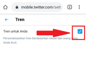 Cara melihat Trending Topik twitter berdasarkan lokasi 4 hilangkan ceklisnya