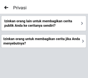 Cara agar stories facebook kita tidak bisa dibagikan ulang 8 jika berhasil akan kembali ke halaman semula