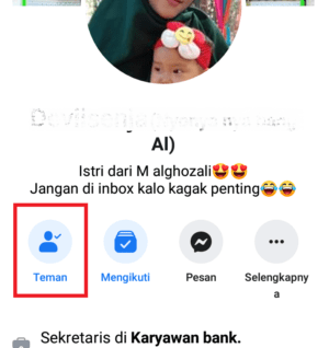 Cara menggunakan fitur snooze di facebook 6 klik icon teman