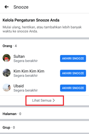 Cara menggunakan fitur snooze di facebook 17 Cara menggunakan fitur snooze di facebook 16