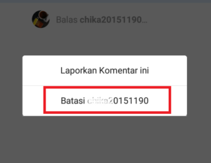 Cara mengaktifkan fitur restrict (batasi) di Instagram 14 klik yang batasi atau restrict