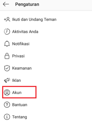 Cara menggunakan fitur "Balasan Cepat" di Instagram 1 masuk ke menu akun