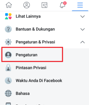 Cara agar stories facebook kita tidak bisa dibagikan ulang 3 masuk ke menu pengaturan