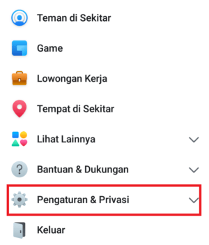 Cara agar stories facebook kita tidak bisa dibagikan ulang 2 masuk ke menu pengaturan & privasi