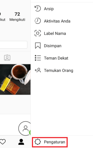 Cara mematikan notifikasi Instagram untuk sementara waktu 5 masuk ke pengaturan