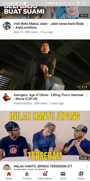 Cara mempercepat (atau memperlambat) video di Youtube 1 halaman awal youtube