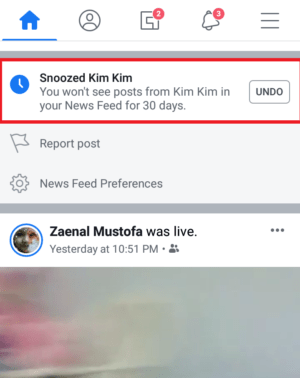 Cara menggunakan fitur snooze di facebook 4 Cara menggunakan fitur snooze di facebook 3