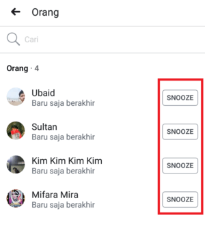 Cara menggunakan fitur snooze di facebook 20 tampilan setelah di batalkan