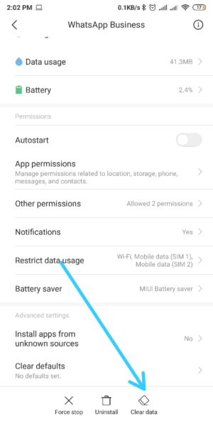 Voice note whatsapp tidak bisa dibuka atau tidak bersuara 4 Clear Data