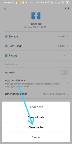 Cara mengatasi facebook lemot dan lambat 2 Hapus Cache