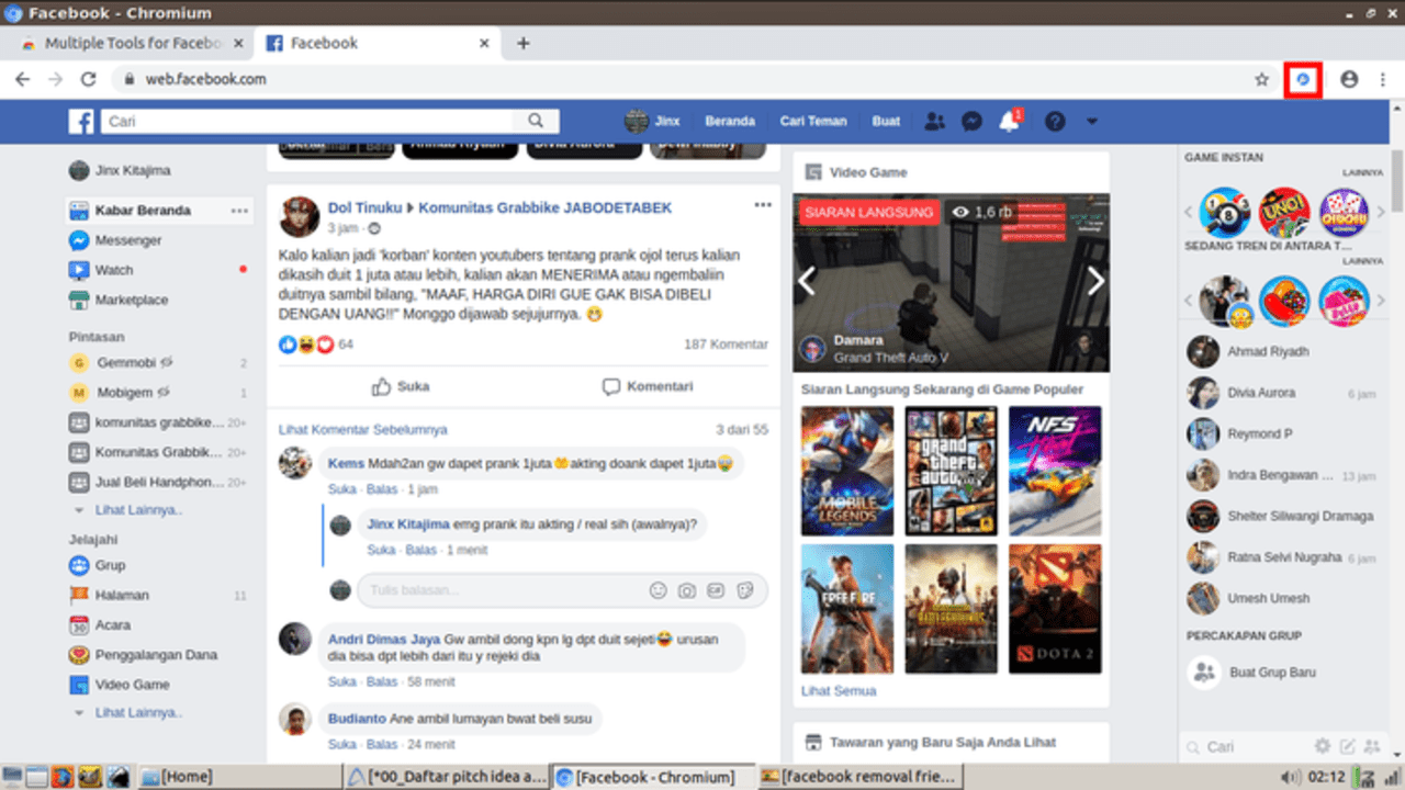 Cara menghapus teman facebook sekaligus banyak 2 Cara menghapus teman facebook sekaligus banyak 1