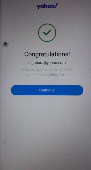 Cara membuat email Yahoo baru 12 Pendaftaran akun email yahoo di HP berhasil