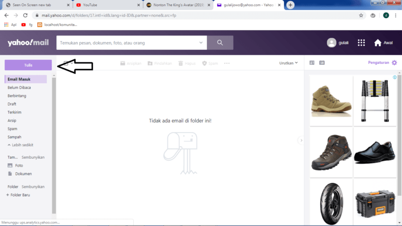 Cara mengirim file (foto, video, zip, dll) lewat email yahoo 10 Tulis pesan