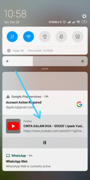 Cara memutar video Youtube di latar belakang ponsel kalian 14 video berhasil dijalankan di Background