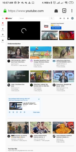 Cara memutar video Youtube di latar belakang ponsel kalian 11 Tampilan Desktop