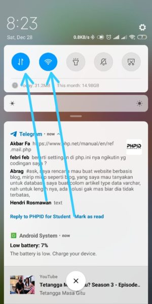 Cara mengatasi youtube error saat memutar video 1 cek koneksi internet