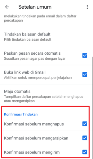 Cara mengaktifkan fitur "konfirmasi tindakan" di Gmail 9 Cara mengaktifkan fitur "konfirmasi tindakan" di Gmail 8