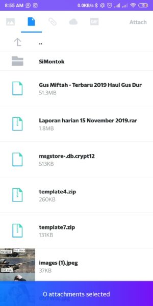 Cara mengirim file (foto, video, zip, dll) lewat email yahoo 7 Pilih File yang akan dilampirkan