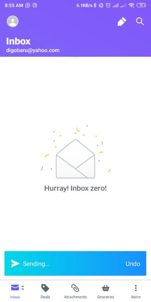 Cara mengirim file (foto, video, zip, dll) lewat email yahoo 9 Pesan Terkirim