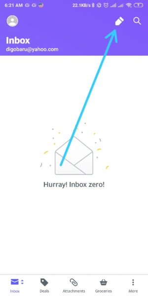Cara mengirim file (foto, video, zip, dll) lewat email yahoo 2 Mulai Mengirim pesan