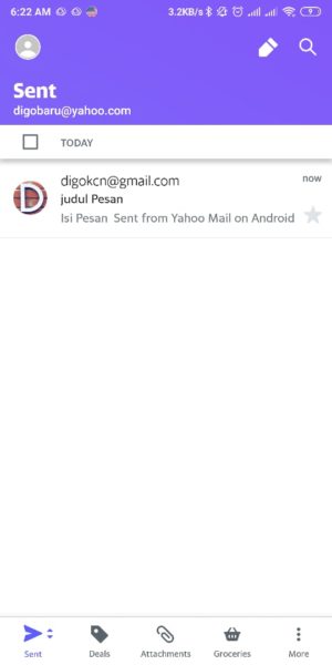 Cara mengirim file (foto, video, zip, dll) lewat email yahoo 4 Email berhasil dikirim