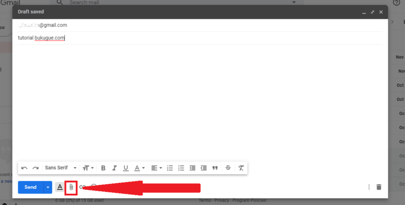 Cara mengirim folder (dan isinya) lewat gmail 47 masuk ke icon klip kertas