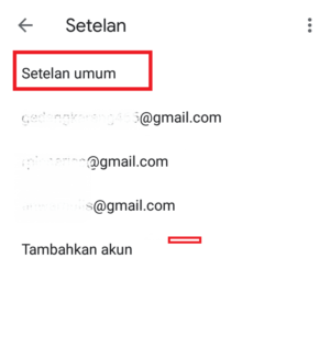 Cara mengaktifkan fitur "konfirmasi tindakan" di Gmail 3 masuk menu setelan umum