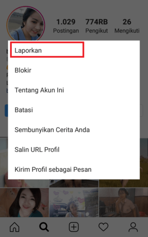 Cara melaporkan Spam & Akun Palsu di Instagram 16 pilih saja laporkan