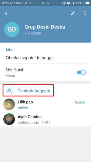 Cara membuat link undangan chat pribadi dan grup di Telegram 8 Cara membuat link undangan chat pribadi dan grup di Telegram 7