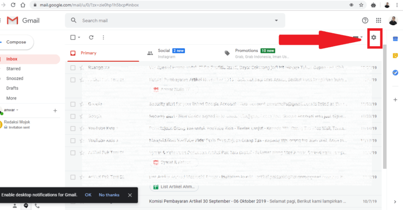 Cara Mengaktifkan Fitur Panel Pratinjau di Gmail 4 Cara Mengaktifkan Fitur Panel Pratinjau di Gmail 3