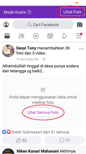 Kenapa foto facebook tidak muncul? Apa solusinya? Baca sini 4 Tap "lihat semua foto" atau "lihat foto"