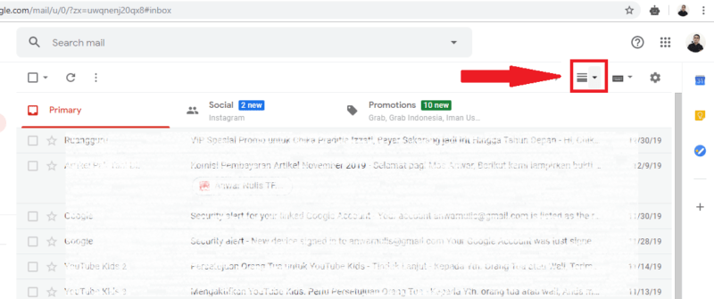 Cara Mengaktifkan Fitur Panel Pratinjau di Gmail 12 klik menu preview pane