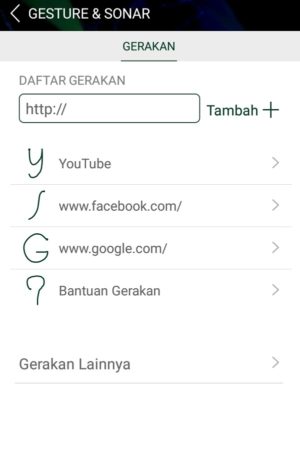 7 Browser Terbaik untuk Android 7 Fitur gesture dan sonar yang terdapat pada Dolphin Browser