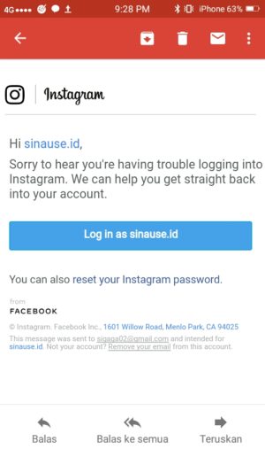 Cara menonaktifkan akun Instagram sementara 13 Ketika aku coba untuk lupa password dengan kondisi akun masih kunonaktifkan