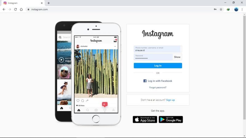 Cara menonaktifkan akun Instagram sementara 8 Laman login instagram pc