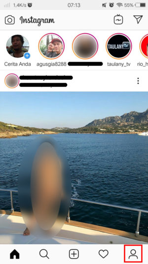 Cara menyembunyikan story Instagram kamu dari orang lain 1 Tab ikon profil Instagram.