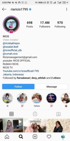 25+1 Akun Instagram Inspiratif untuk Inspirasi Style dalam Berhijab 4 Ria Ricis