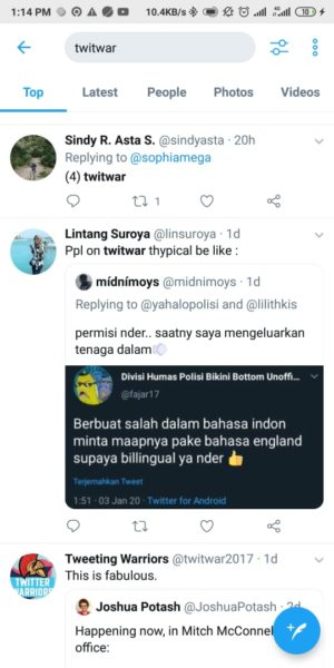 Beberapa istilah dan singkatan yang sering digunakan di twitter 1 Twitwar