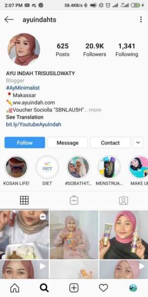 25+1 Akun Instagram Inspiratif untuk Inspirasi Style dalam Berhijab 20 Ayu Indah TS