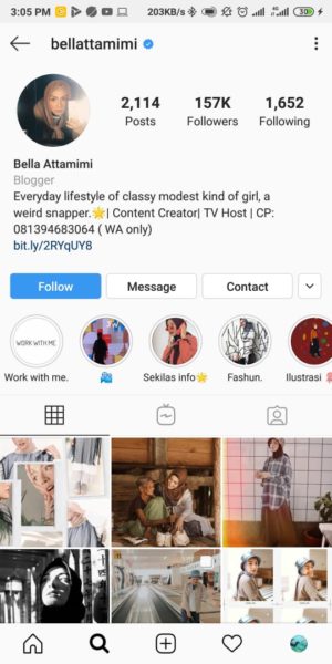 25+1 Akun Instagram Inspiratif untuk Inspirasi Style dalam Berhijab 26 Bella Attamimi