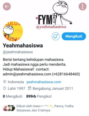 Tips dan trik bermain twitter agar makin asyik 2 Akun Twitter @Yeahmahasiswa