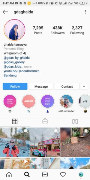25+1 Akun Instagram Inspiratif untuk Inspirasi Style dalam Berhijab 9 Ghaida Tsurayya