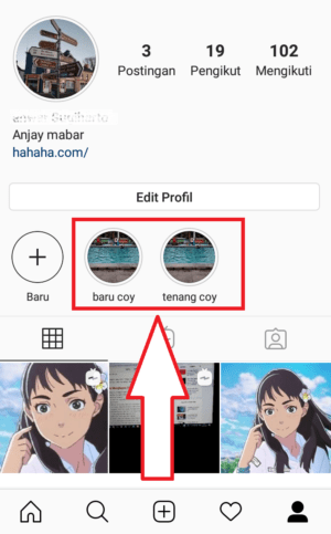 Cara Mengganti Font di Sorotan Instagram 2 Cara Mengganti Font di Sorotan Instagram 1