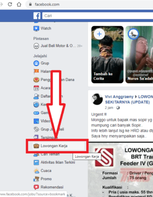 Cara mencari lowongan kerja di facebook 1 klik lowongan kerja