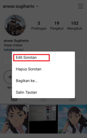 Cara Mengganti Font di Sorotan Instagram 14 Cara Mengganti Font di Sorotan Instagram 13