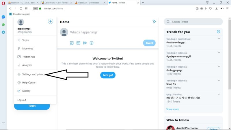 Cara membisukan kata tertentu di twitter 9 Setting dan Privacy